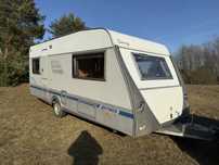 Przyczepa kempingowa HYMER SWING 2001 piekna solidna przedsionek