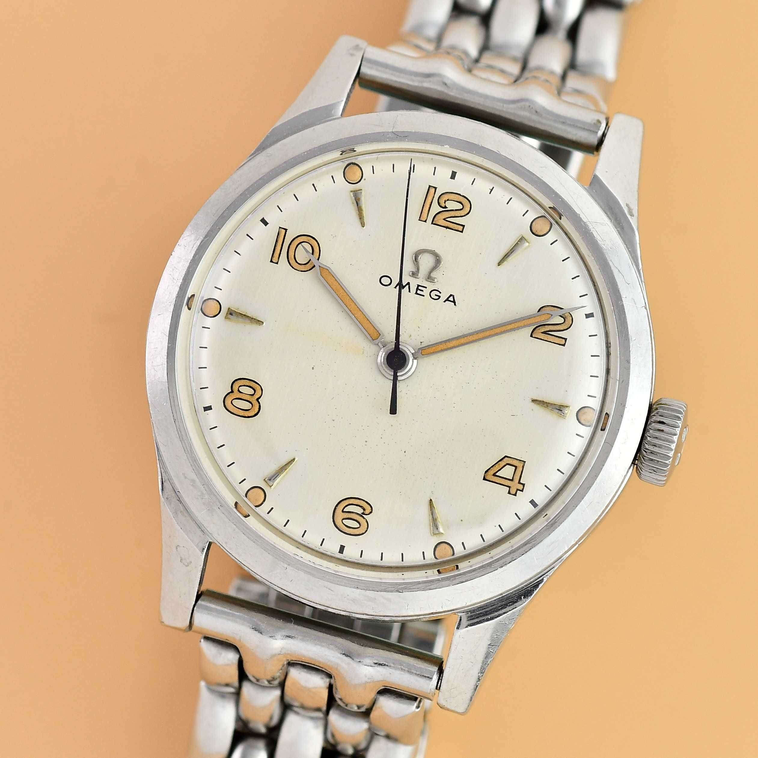 Zegarek vintage OMEGA Ref.2598 - Mechaniczny Cal.370- Stal BOR - 1947'