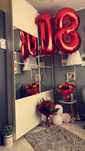 balony foliowe cyfry 18 czerwone