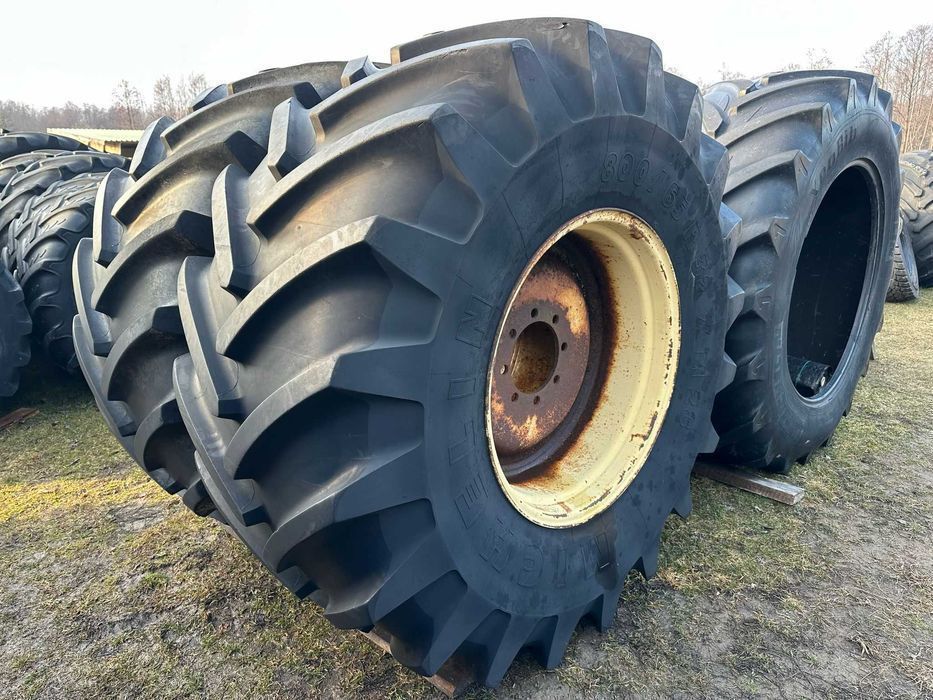 800/65 R32 Michelin 5CM Felgi 27x32 8 śrub Opony Koła TRANSPORT GRATIS