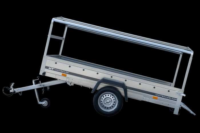 Przyczepka 264x125 UNITRAILER GARDEN 264 KIPP ze stelażem i pokrowcem