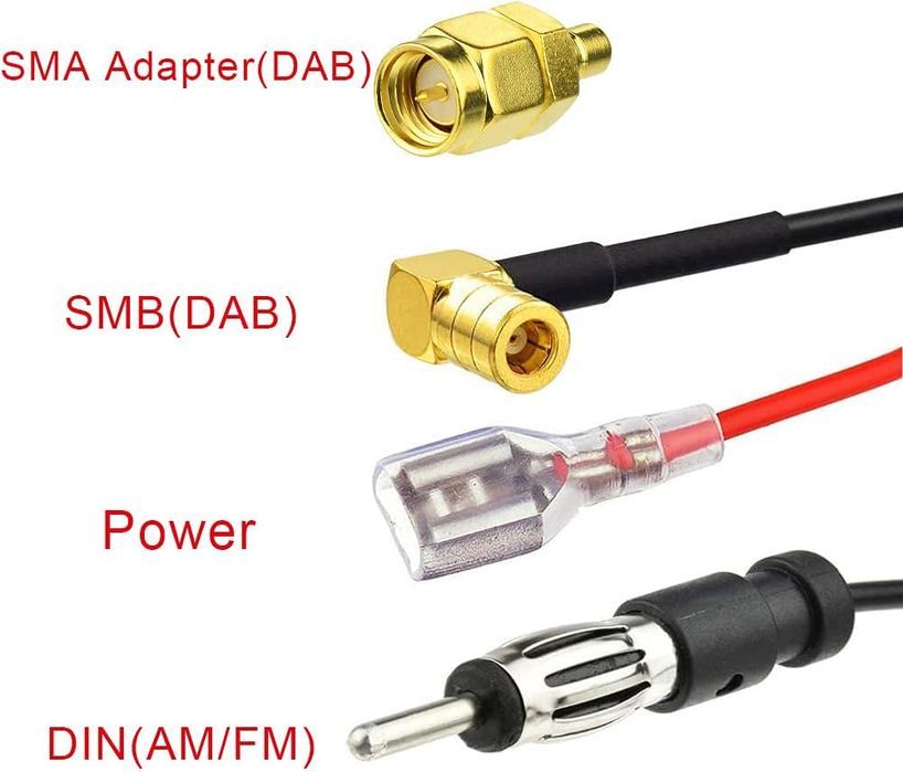 eightwood  samochodowa antena dachowa ze złączem smb/sma vv