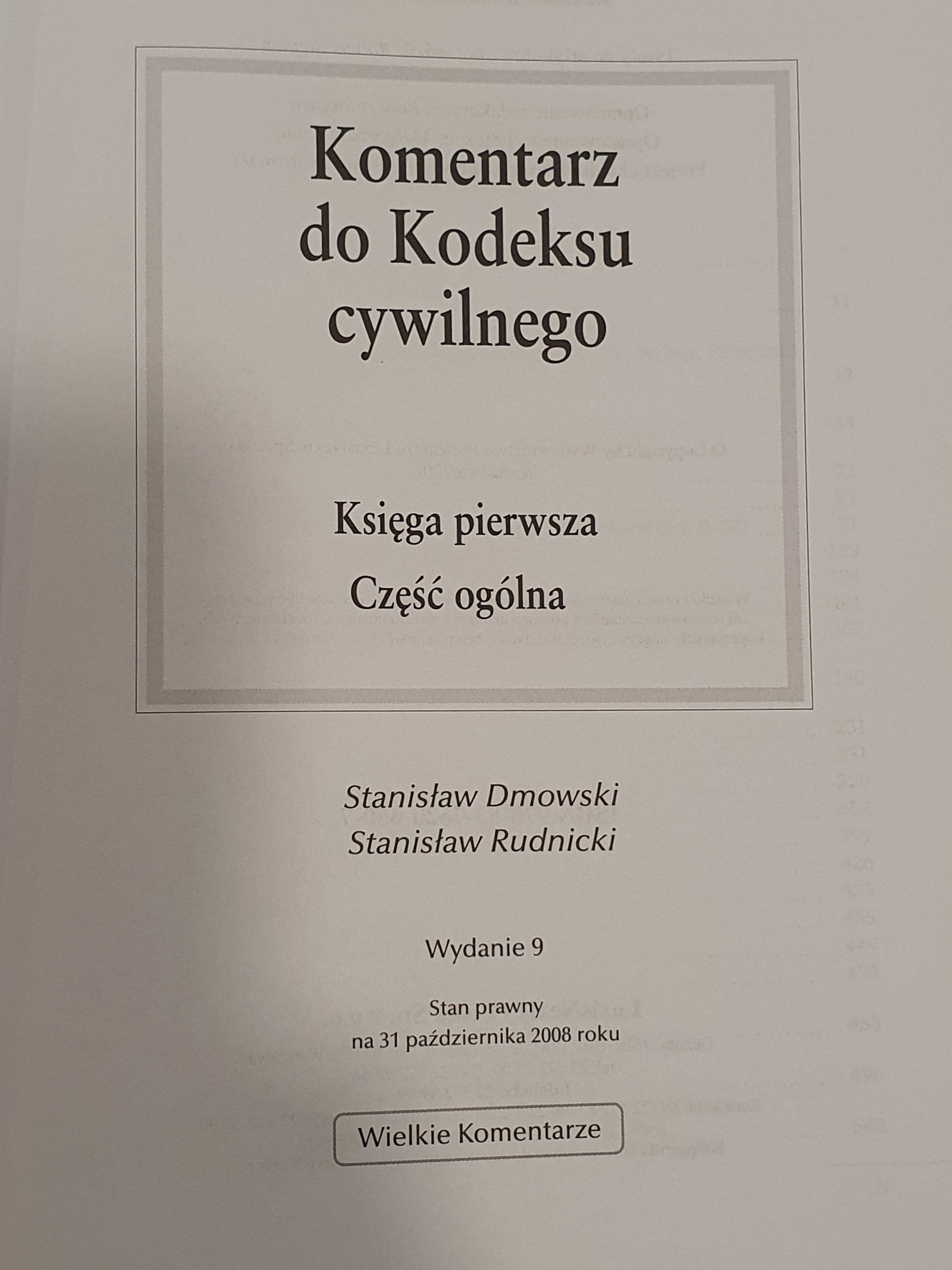 Kodeks cywilny. Komentarz