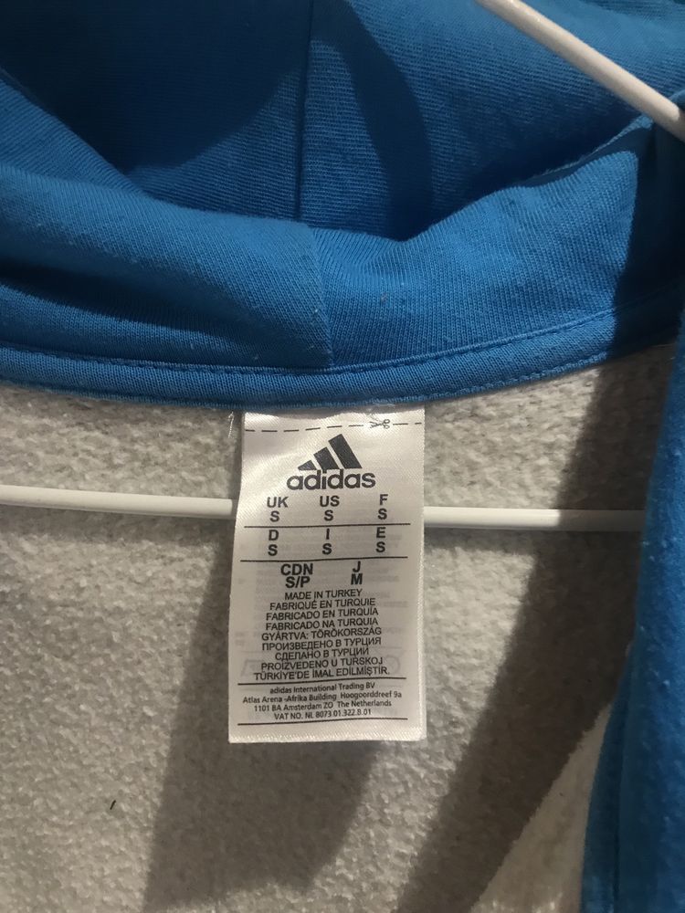 Сіре зіп худі Adidas