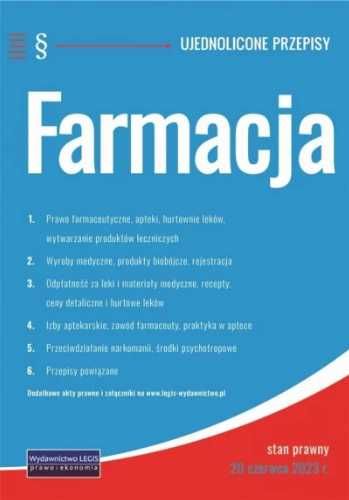 Farmacja - ujednolicone przepisy - praca zbiorowa