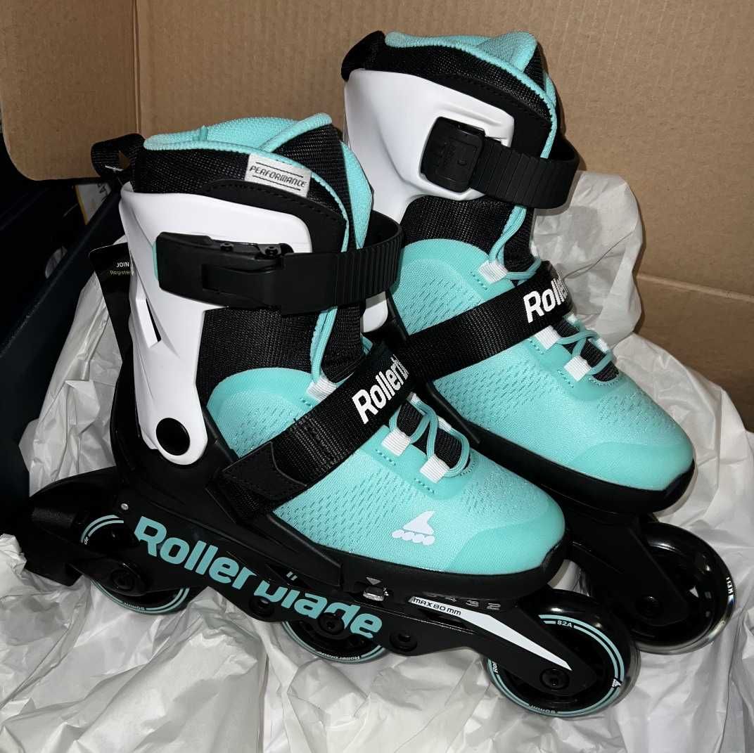 Детские ролики Rollerblade Microblade 3WD Aqua 2024