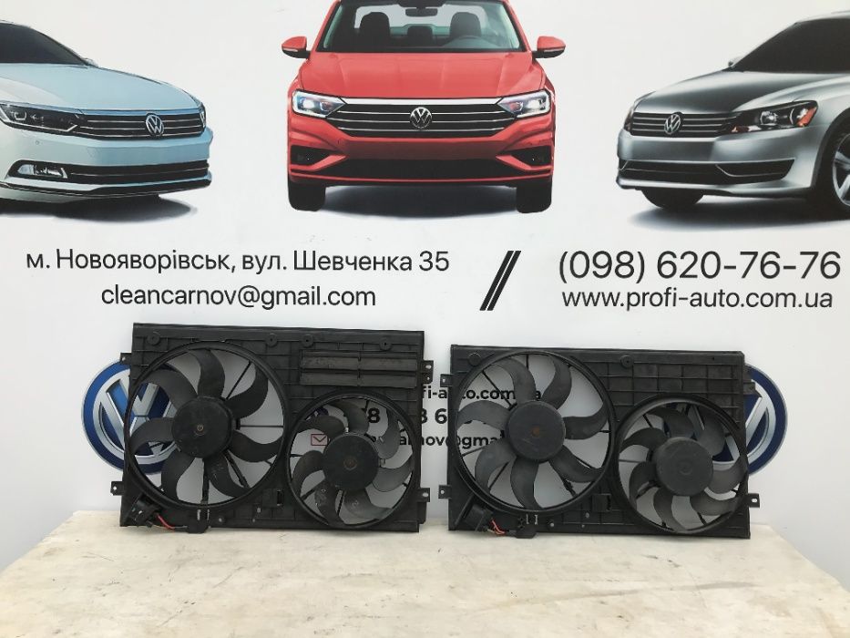 Дифузор з вентиляторами на Volkswagen Passat B7 USA 1.8-2.5