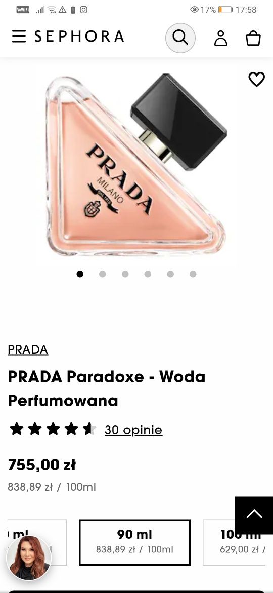 PRADA PARADOXE 90ml New ze strefy bezcłowej