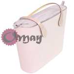 Elegancki organizer OBAG URBAN welur pudrowy róż velvet wkład VIP OMAY