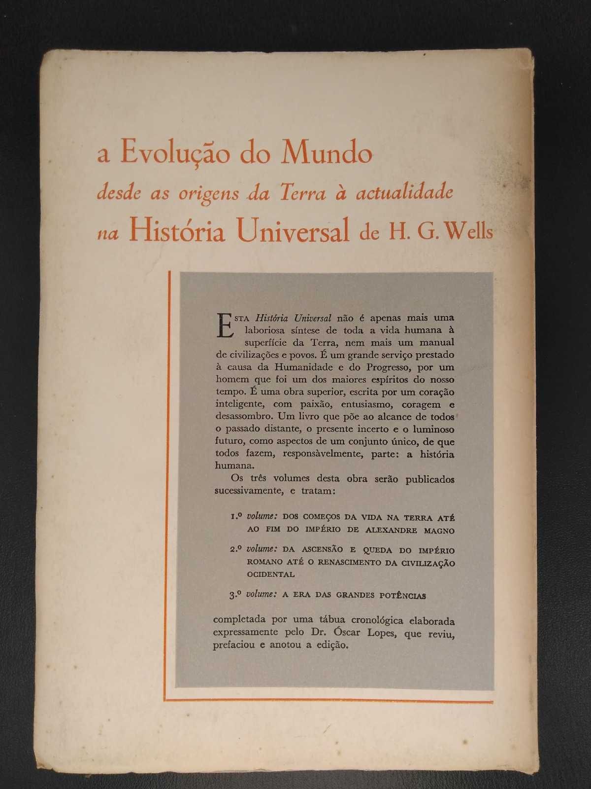 livros: H. G. Wells "História universal"