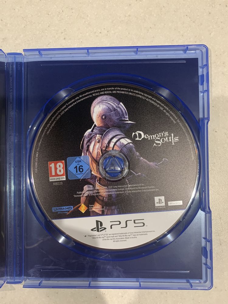 Диск Demons Souls (Blu-ray) для Sony PlayStation 5.