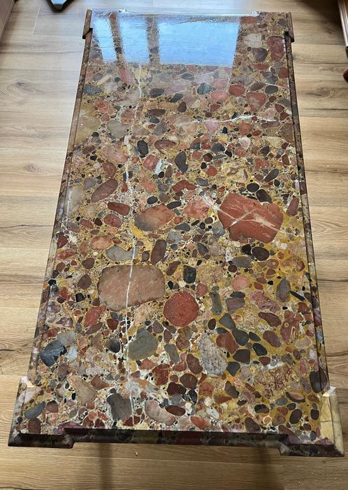 Mesa madeira e mármore