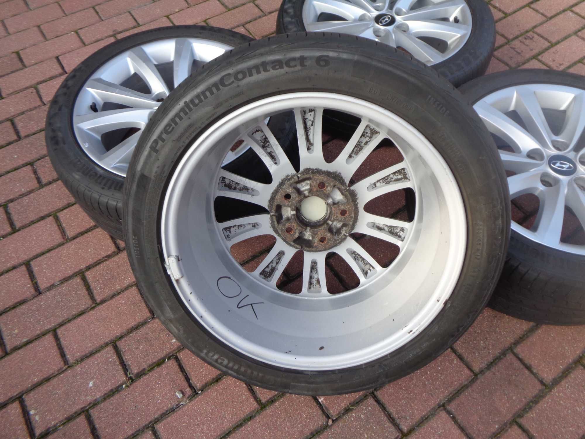 Alufelgi 17 Hyundai I30 I40 Kia Ceed Carens z oponami 20r sr 67mm ORG