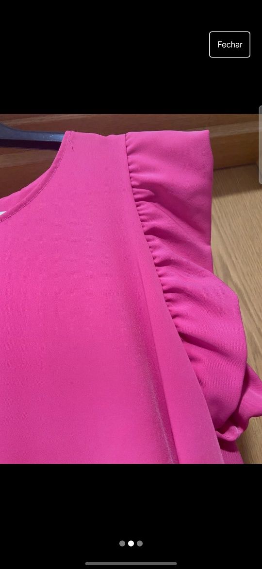 Vestido curto Rosa