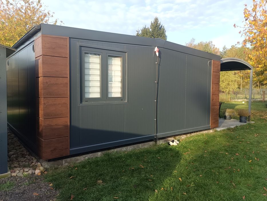 Dom modułowy całoroczny 36 m2 na zgłoszenie bez pozwolenia.