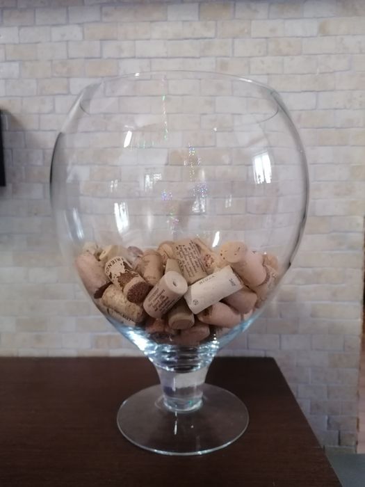 Kielich koniak duży 9 litrów ozdoba korki