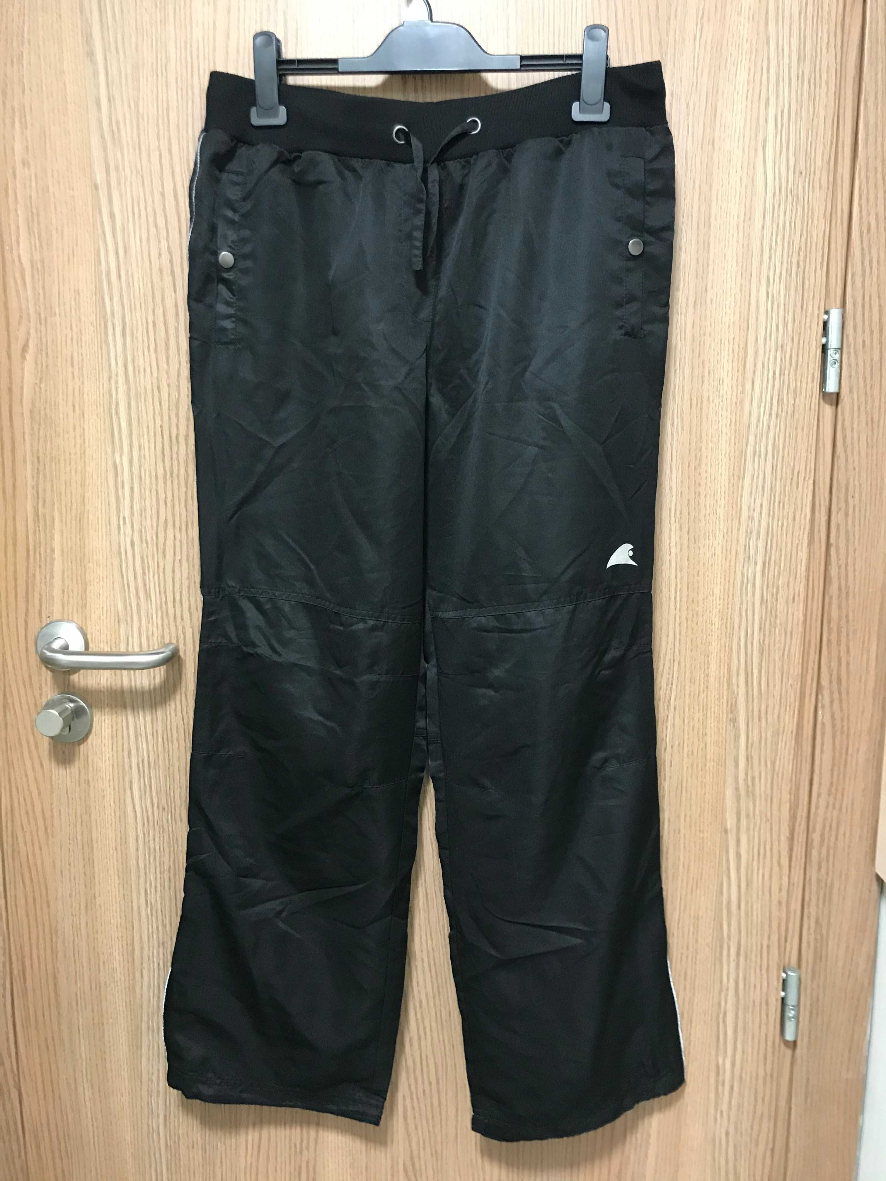 Spodnie dresowe r.44 BonPrix NOWE z kolorowym ściągaczem Slim Fit dres