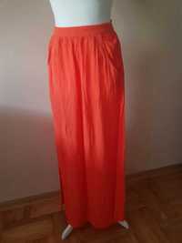 New Look pomarańczowa maxi spódnica z kieszeniami roz 36