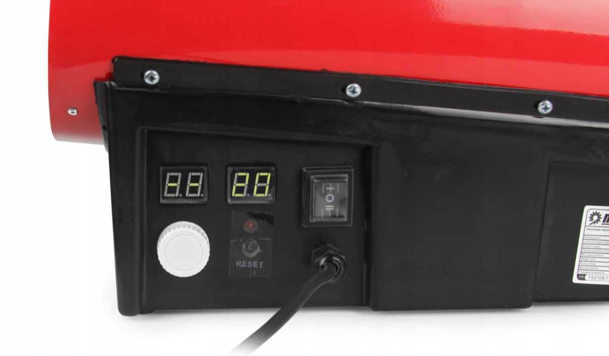 Nagrzewnica gazowa dmuchawa grzejnik 20kW wąż LCD z termostatem