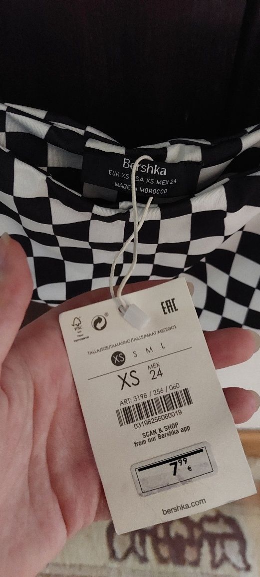 Top xadrez Bershka