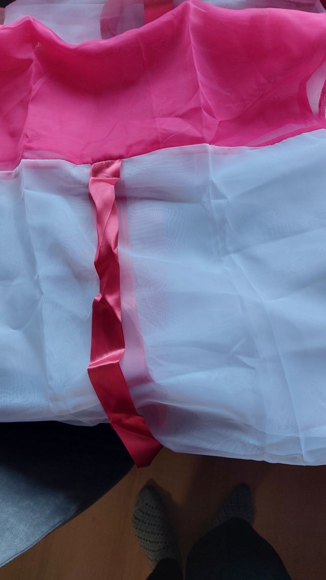 Nowe firanki panele różowe do pokoju dziewczynki
