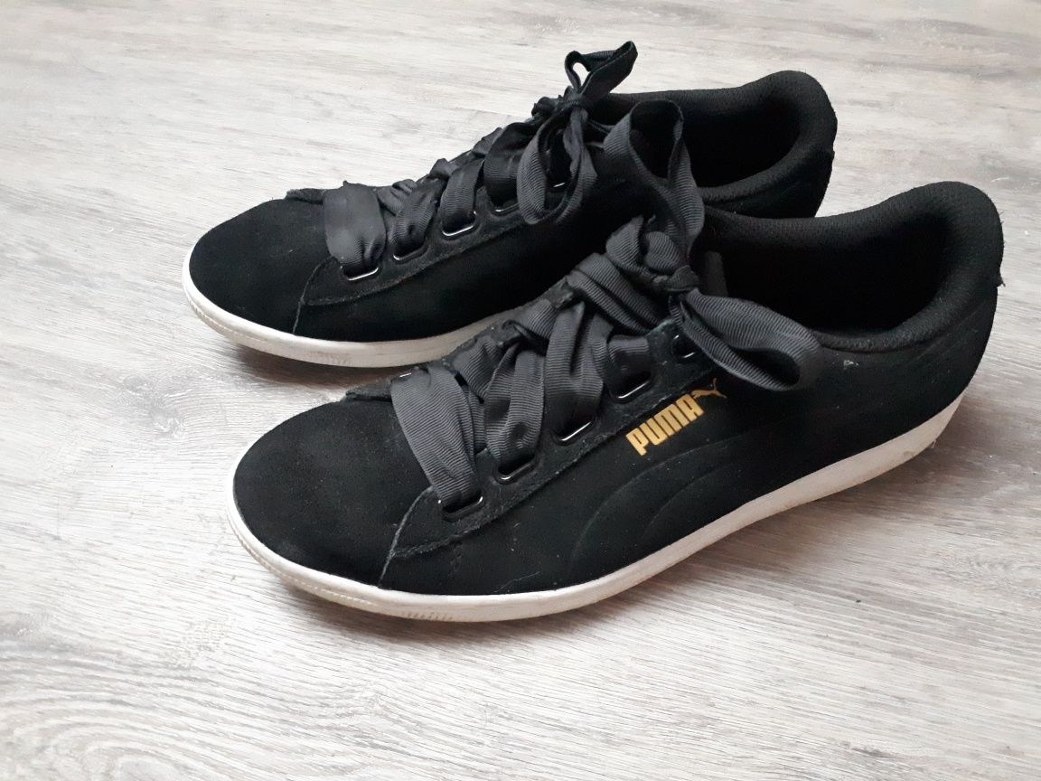Puma czarne trampki 40