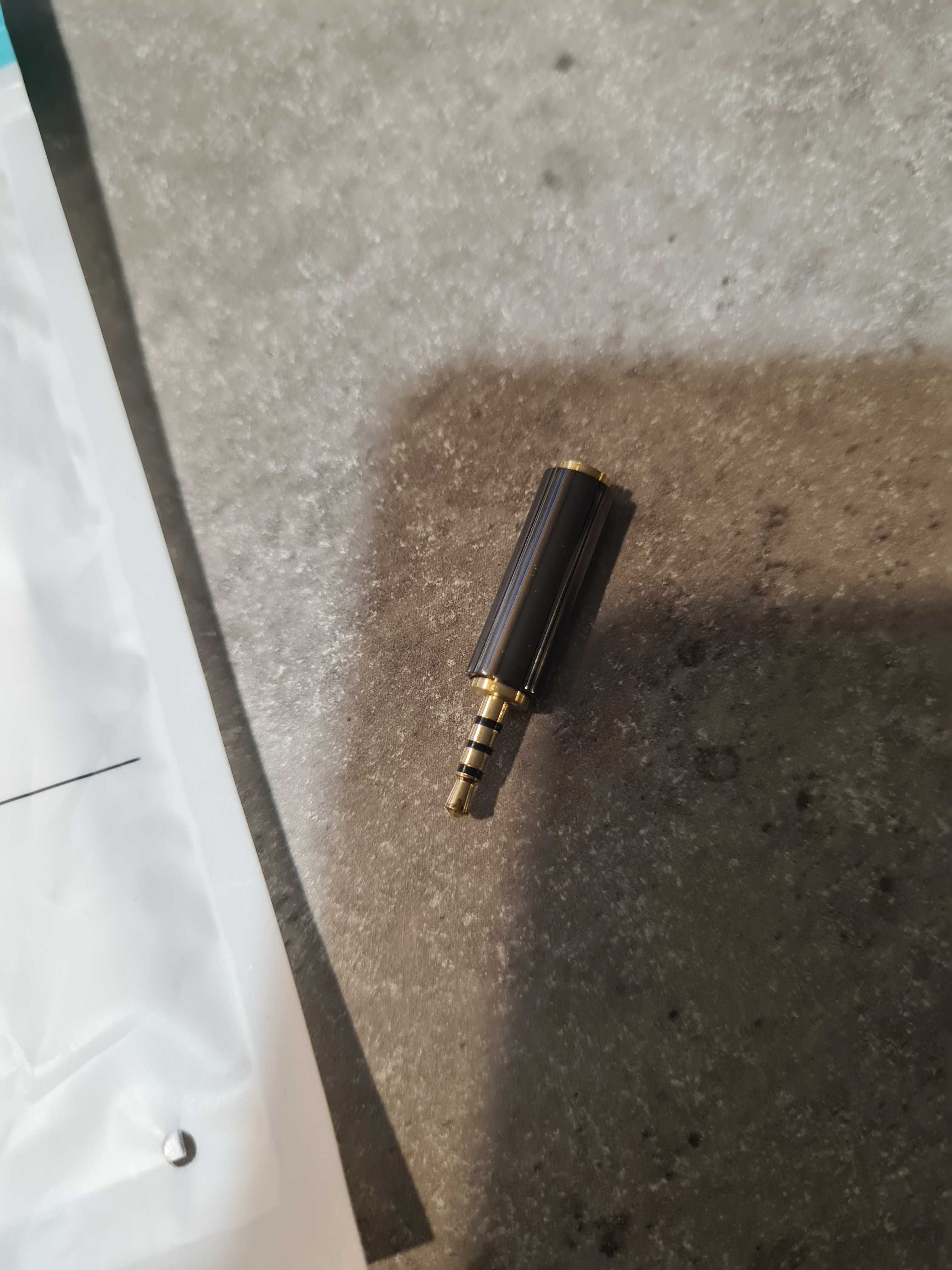adapter audio 2,5 mm wtyczka na gniazdo 3,5 mm, adapter do słuchawek