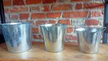 Zestaw metalowych ocynkowanych osłonek w stylu loft/industrial/vintage