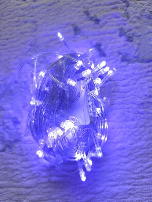 Гірлянда 100 led 8 метрів синій колір