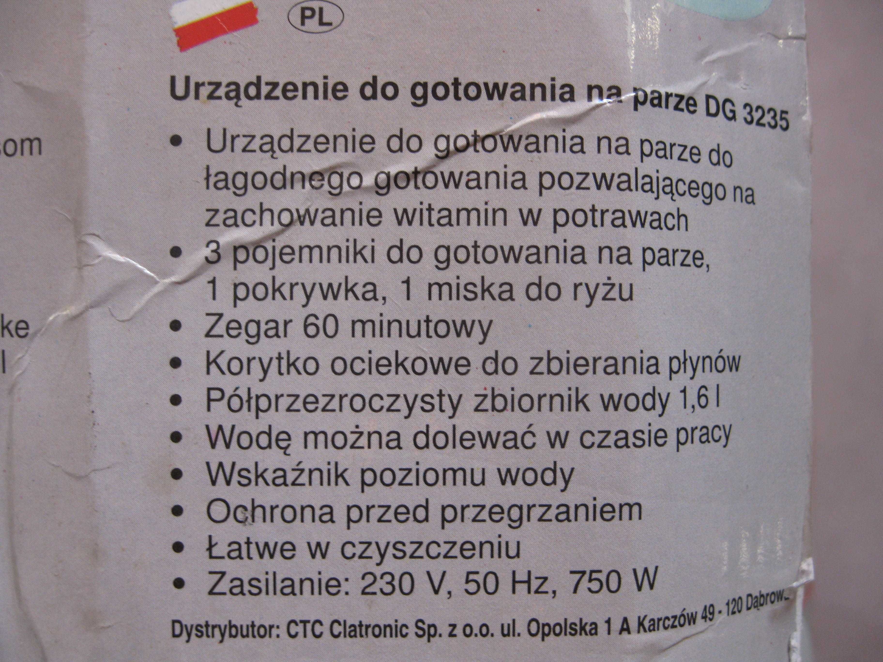 Parowar CLATRONIC DG 3235