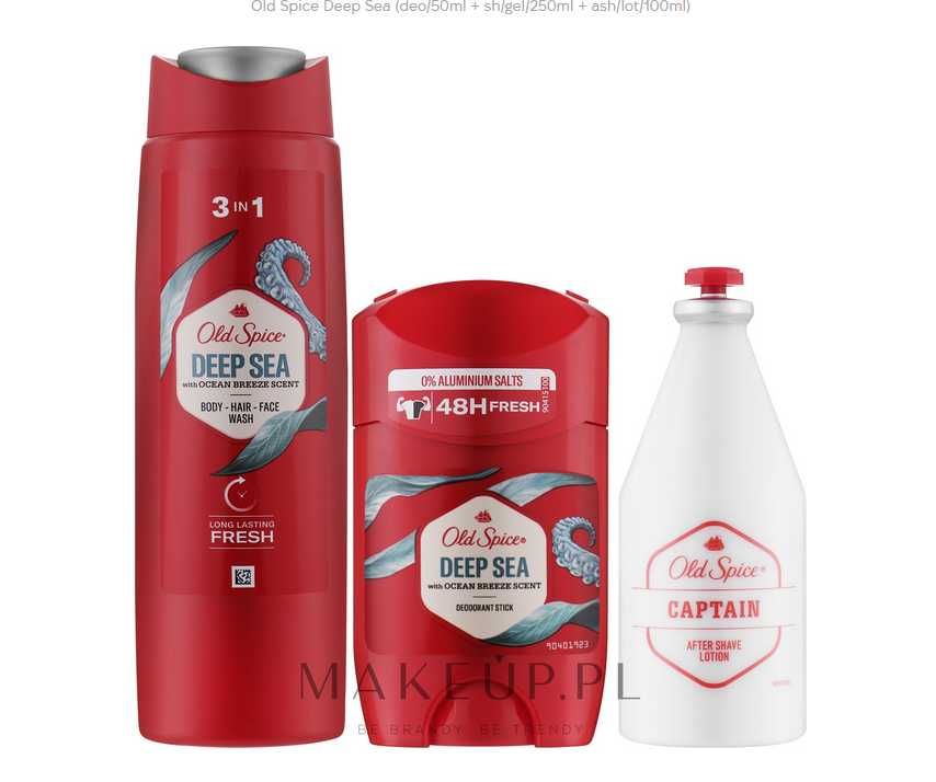 Old Spice Deep Sea Zestaw w Skrzyni NOWY