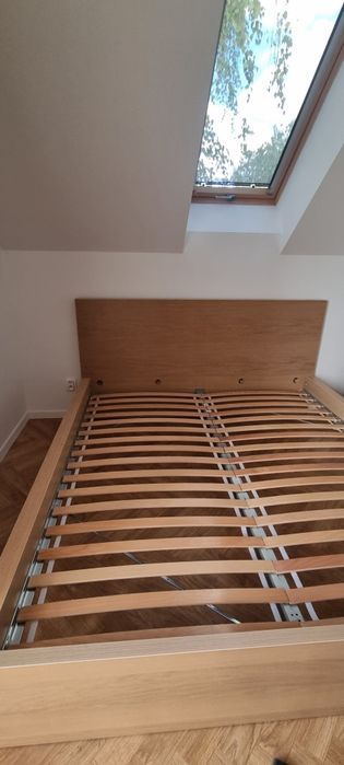 Ikea malm łóżko rama 180 x 200 dąb kolor dębowy Luroy