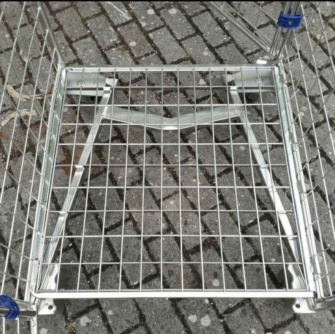 Carrinho tipo supermercado para armazém arrumação logística oficina
