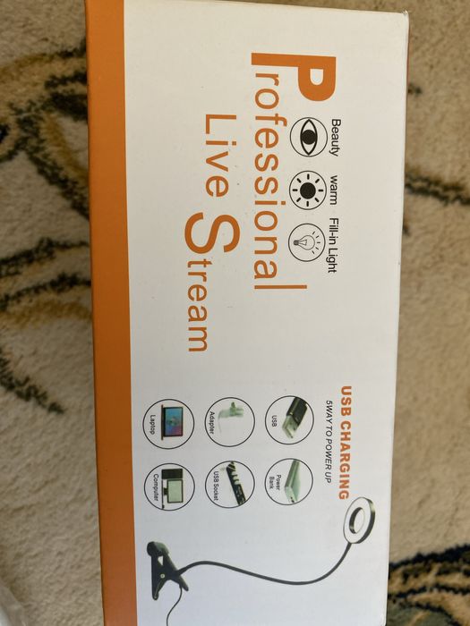 LED лампа та лупа, живлення USB регулювання світла, нова