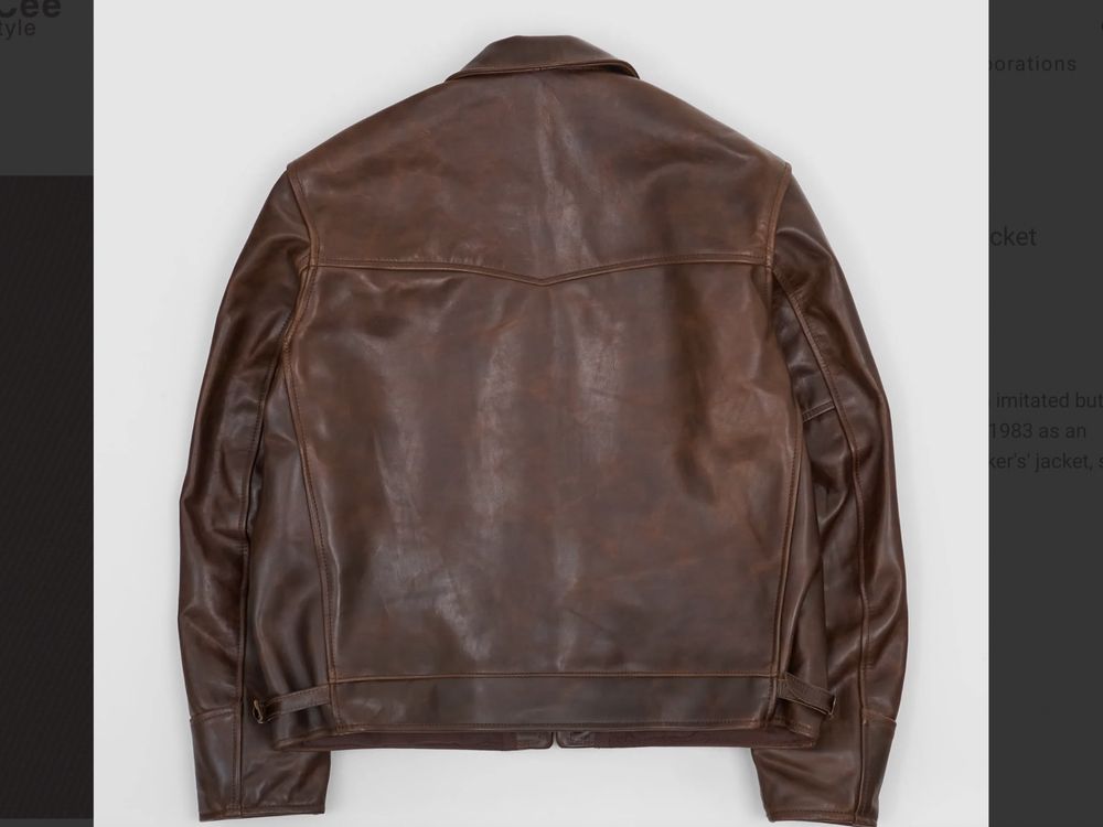 Куртка кожаная мужская Aero Leather Horsehide. Шотландия.