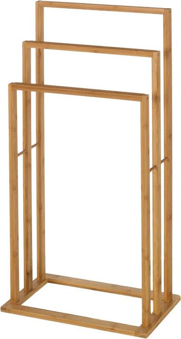 Toalheiro de pé em bambu 82 x 42 x 24 cm - NOVO - ENVIO GRÁTIS