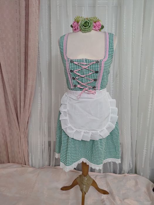 Strój przebranie folk ludowe Oktoberfest biesiada Jagna Chłopi 38