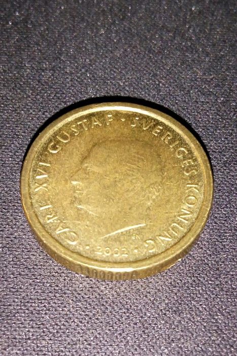 Монета 10 Kronor Sverige 2002 (Carl XVI Gustaf • Sveriges Konung)