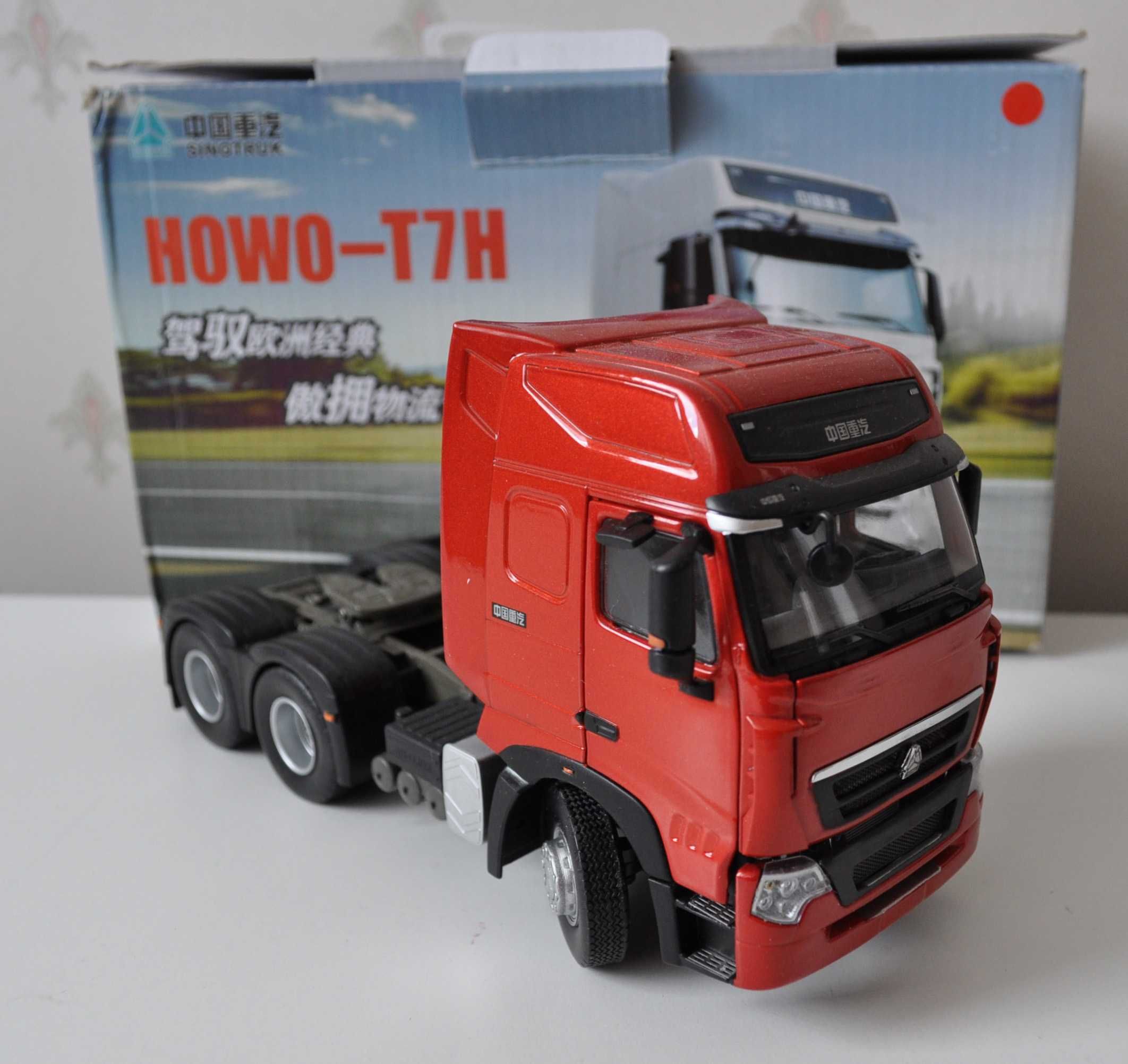 Howo Chińska ciężarówka, ciągnik siodłowy 1/36 model w skali