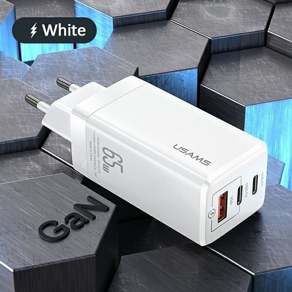 Ładowarka GaN 65W Super Fast Charge USB-C and USB-A