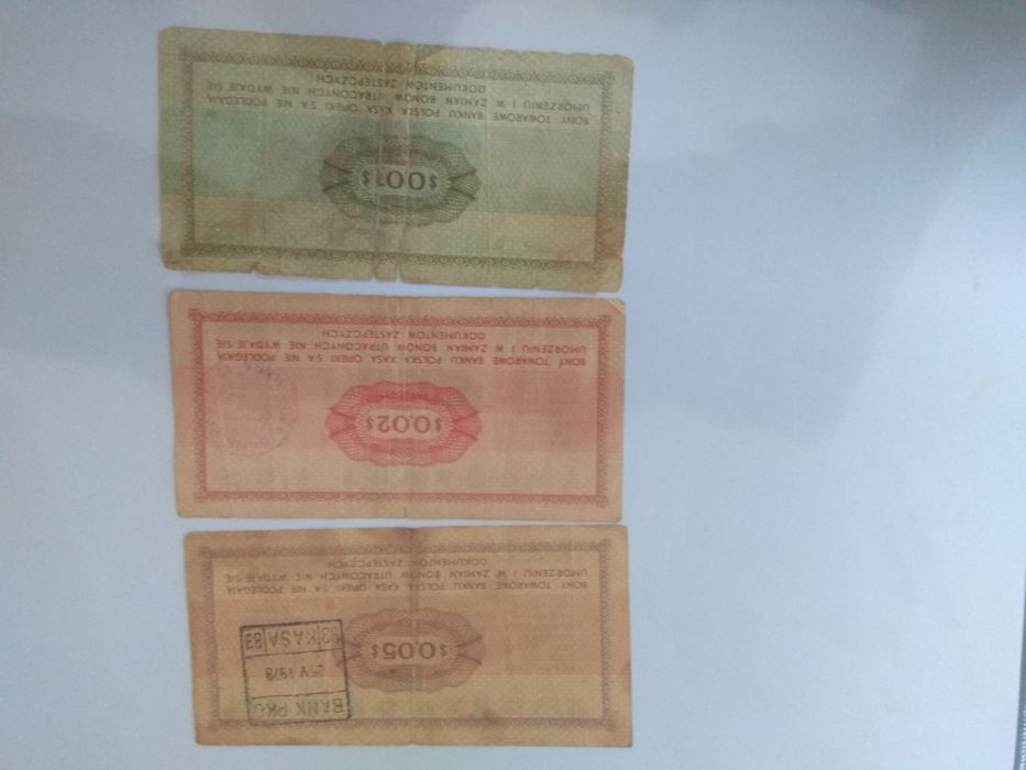 Bon towarowy PKO 1969 1, 2 i 5 centow