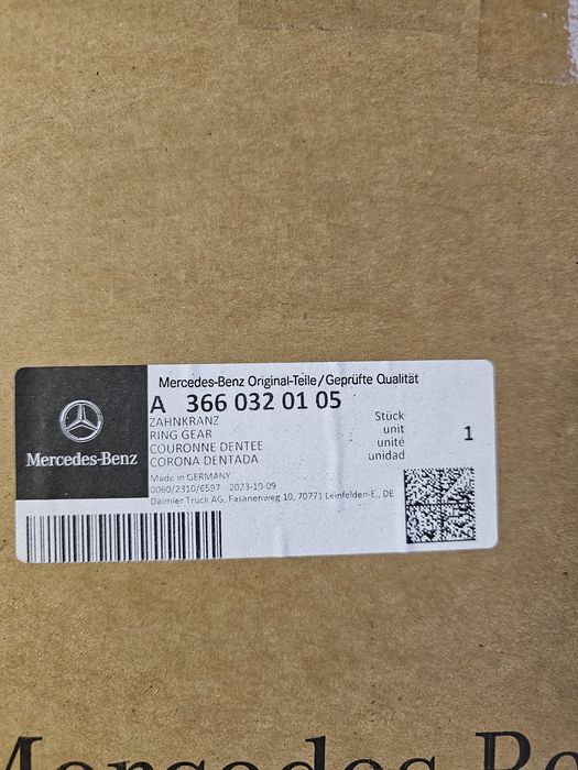 Wieniec koła zamachowego Mercedes Benz