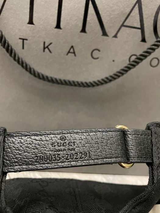 Nowa czapka Gucci canvas gg czarna classic Vitkac  L 59cm