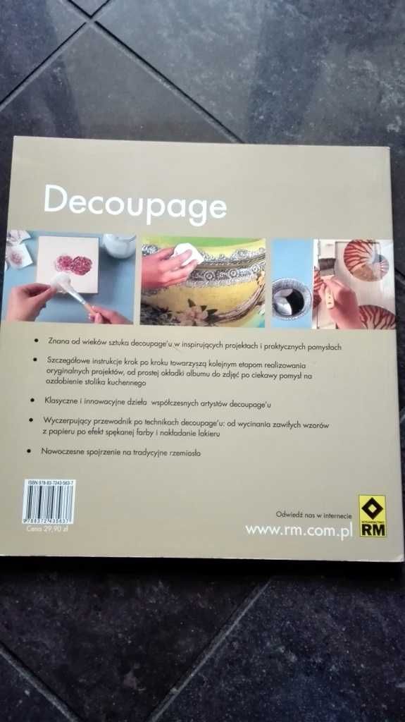 Decoupage Sztuka zdobienia przedmiotów wycinkami z papieru