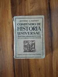 Compêndio de História Universal - (1948) António G. Matoso