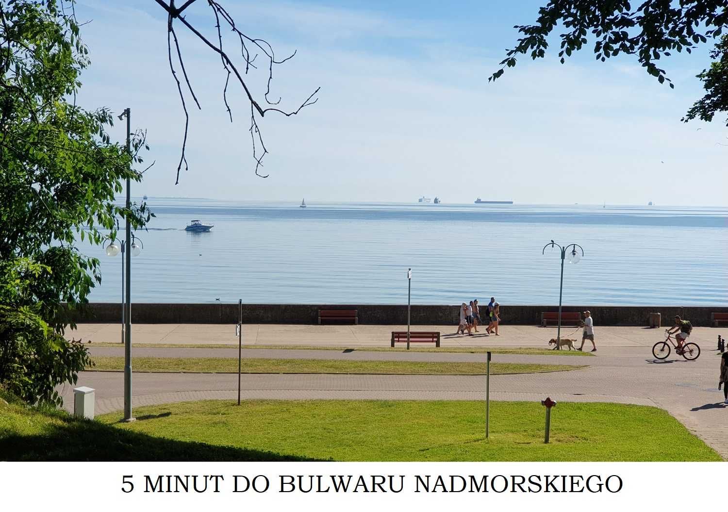 Gdynia apartament nad morzem, 3 pokoje przy bulwarze, wolne terminy.