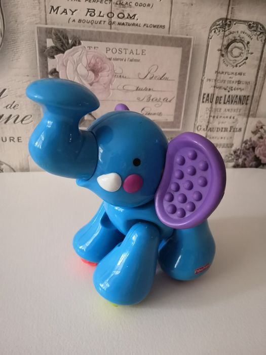 Słoń - Fisher Price - zabawka zręcznościowa - wiek 6 m +