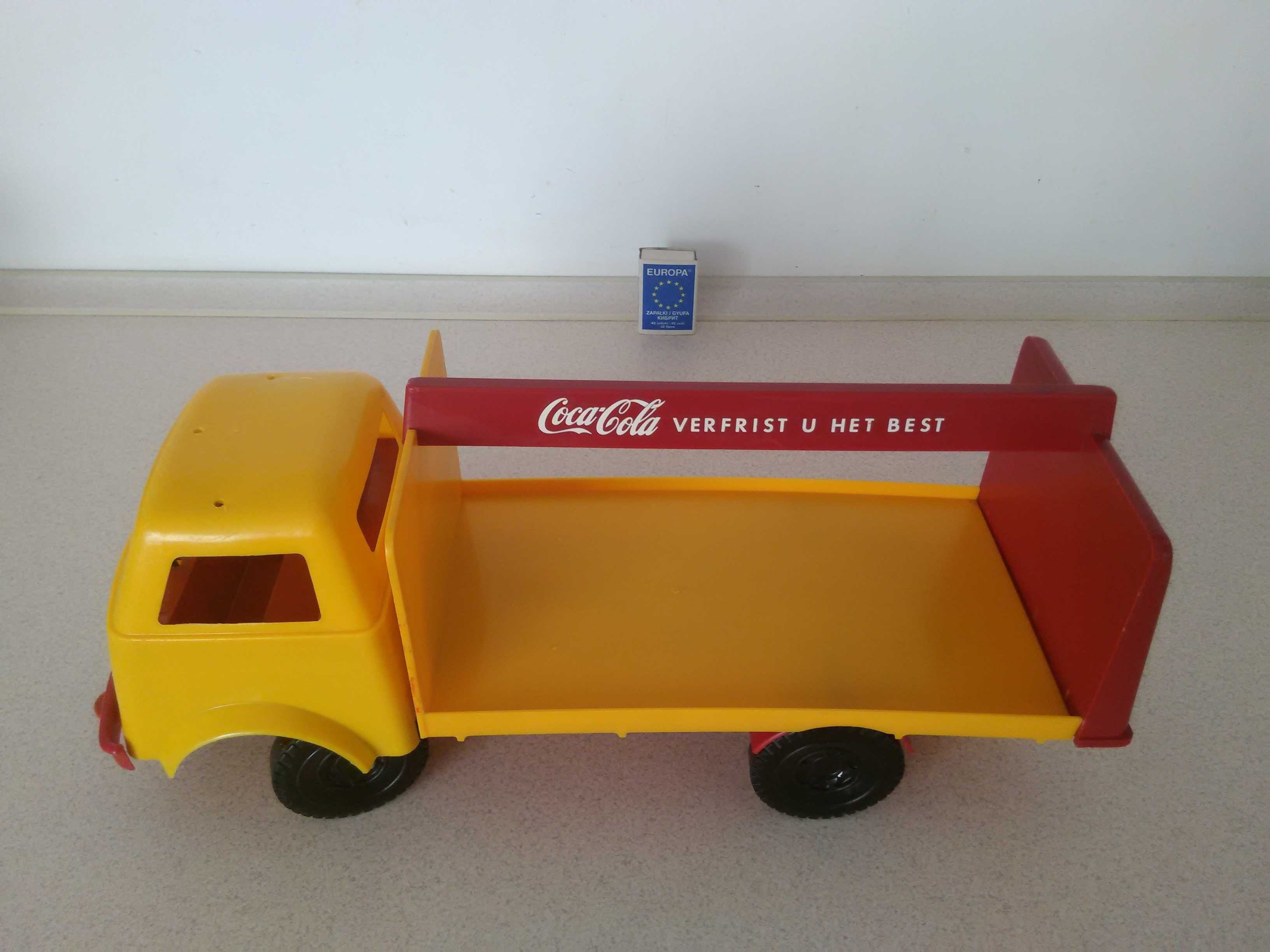 stara zabawka PRL retro auto ciężarówka Coca-Cola USA zabytek czz