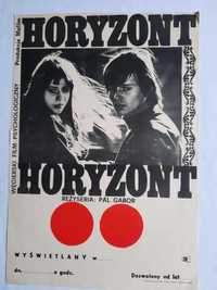 Plakat do filmu Horyzont 1971 Oryginał Vintage Prl