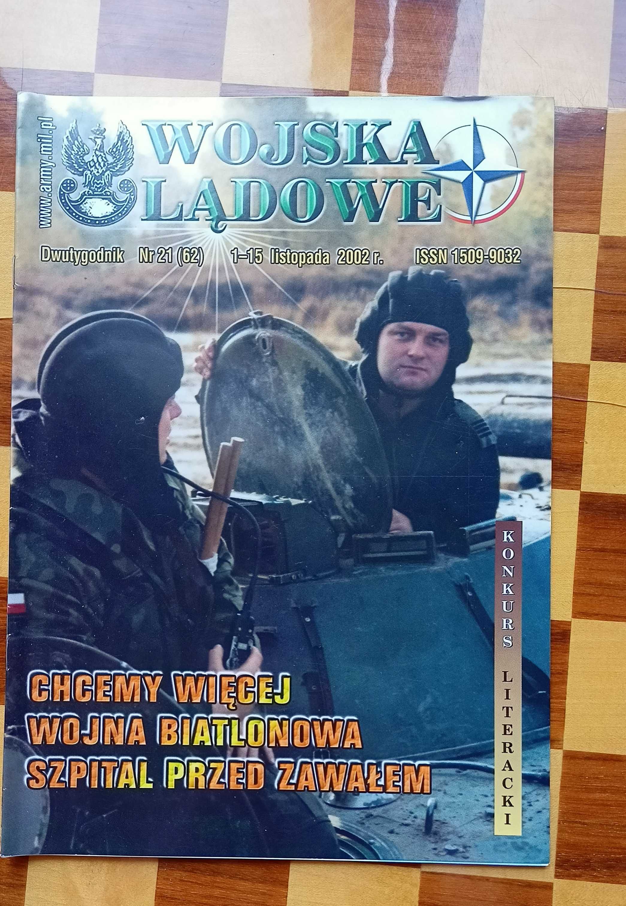 Wojska lądowe czasopismo dwutygodnik nr 21 listopad 2002